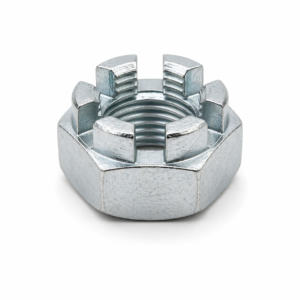 Piulițe hexagonale crestate DIN 935