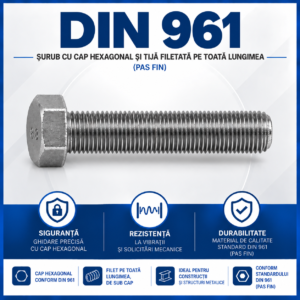 Surub DIN 961
